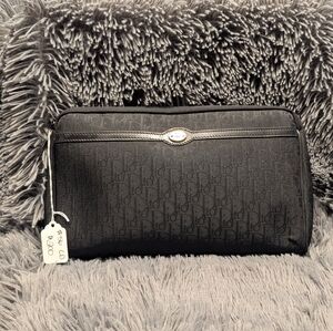 Christian Dior Trotter Canvas Clutch Bag